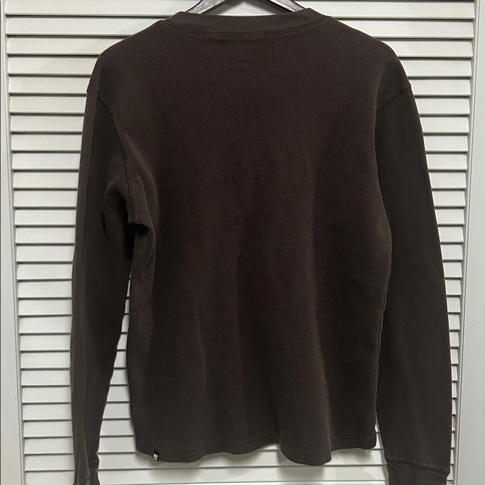 NOT FOR SALE O'Neill Men's Dark Brown Long Sleeve Thermal Henley - Picture 3 of 4